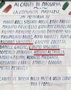 La lapide e i nomi dei 3 carabinieri (sottolineati in rosso) che invece sono sopravvissuti 
